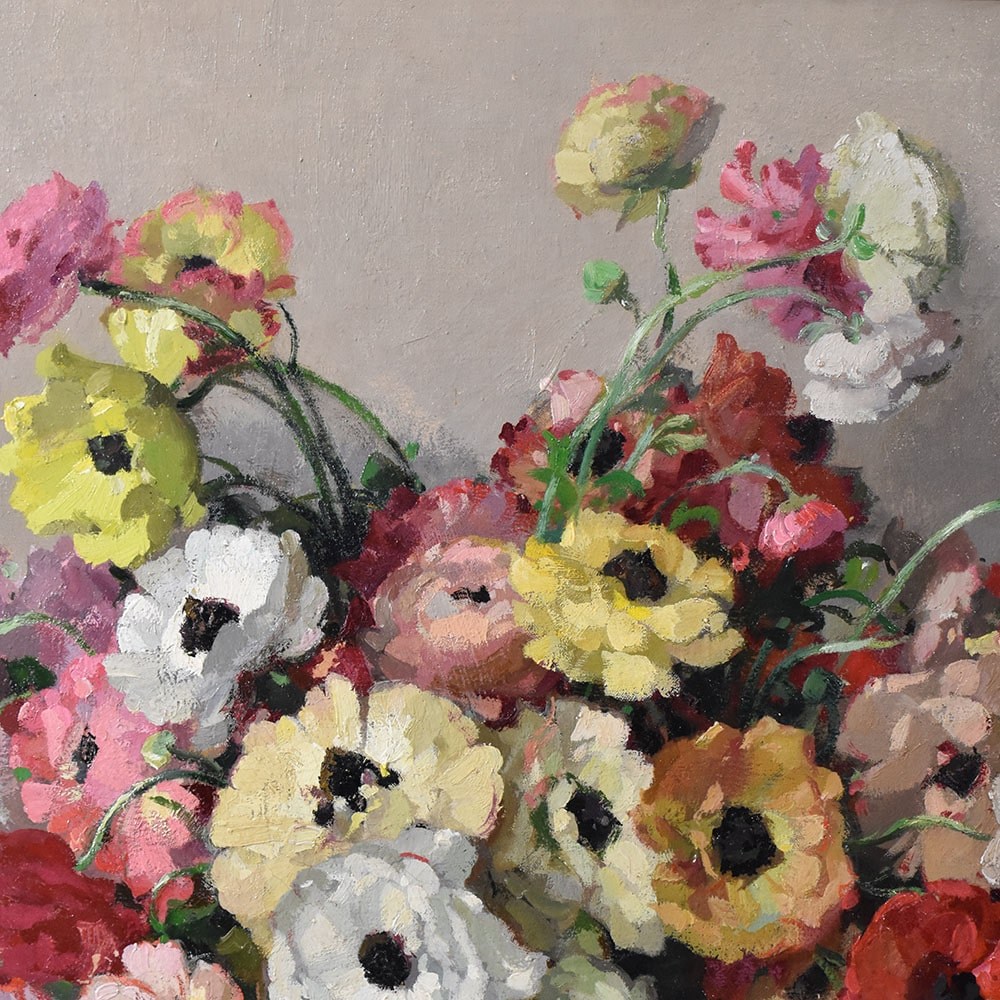 QF582 1 art deco floral antique paintings still life lfower.jpg